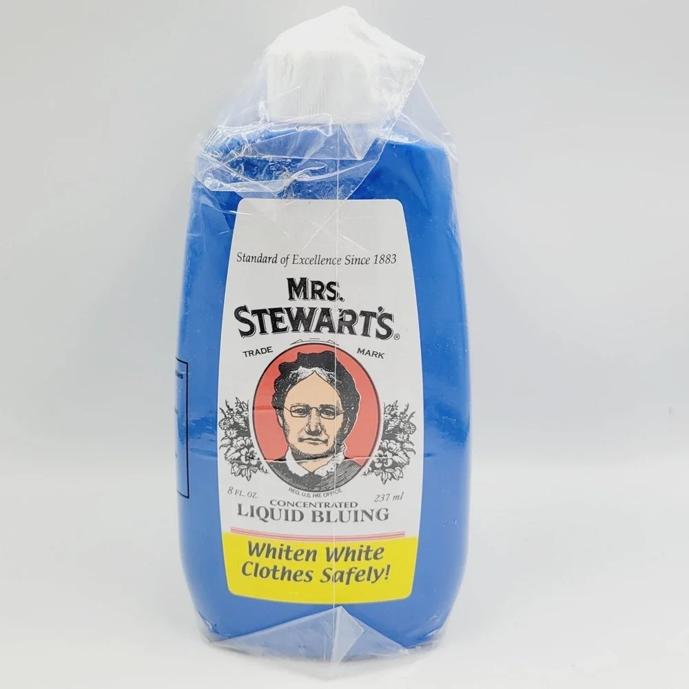 NEW Lot 6 Mrs. Stewart's CONCENTRATED LIQUID BLUING Whiten White Clothes Safely
